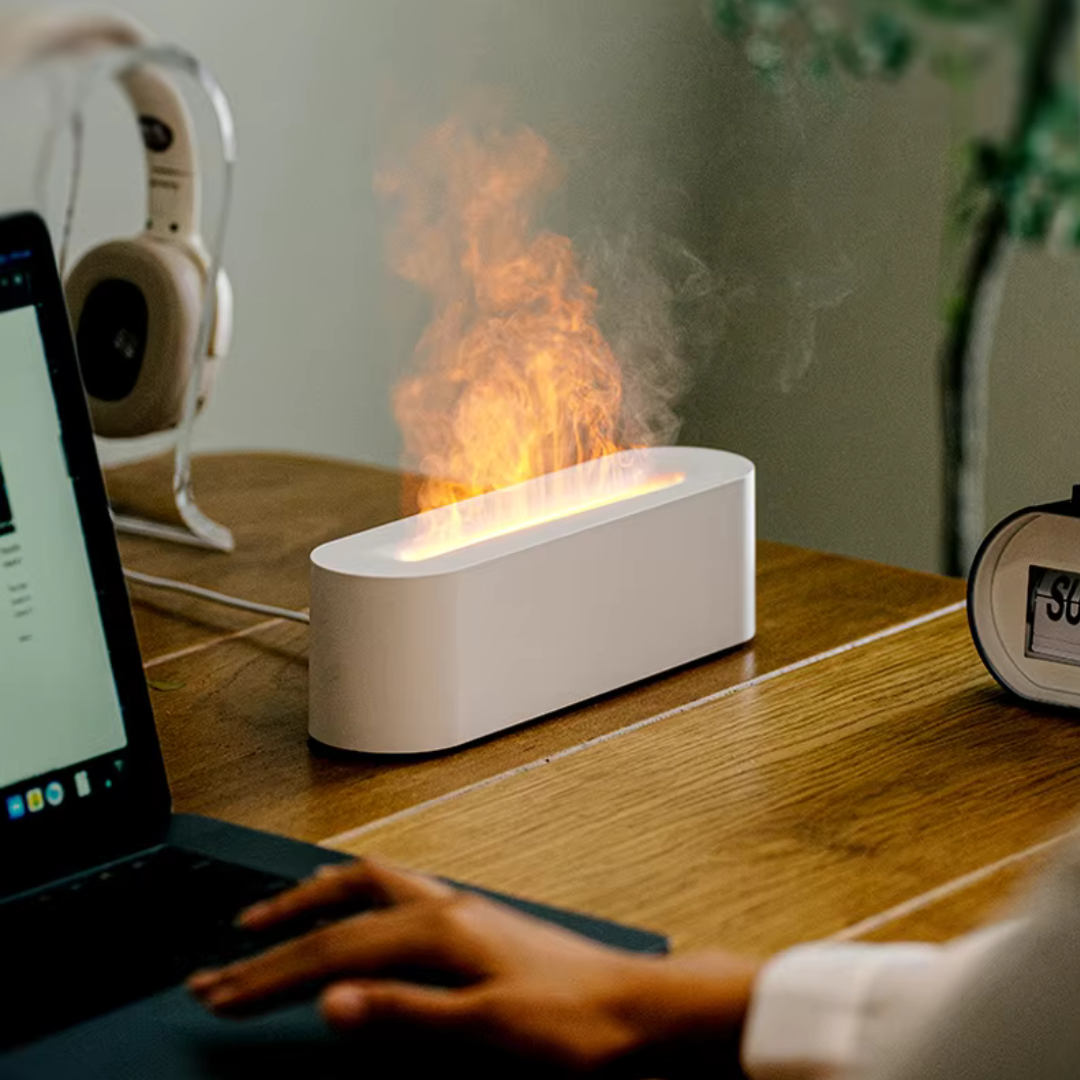 Cromos | Foyer LED Effet Flamme avec Diffusion de Parfum Relaxant – AuraFlame