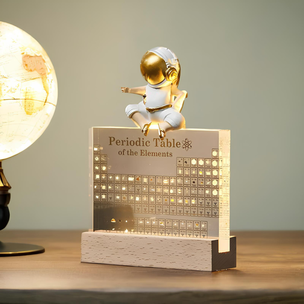 Cromos | Tableau périodique lumineux Elementa avec éléments réels – décoration scientifique LED éducative