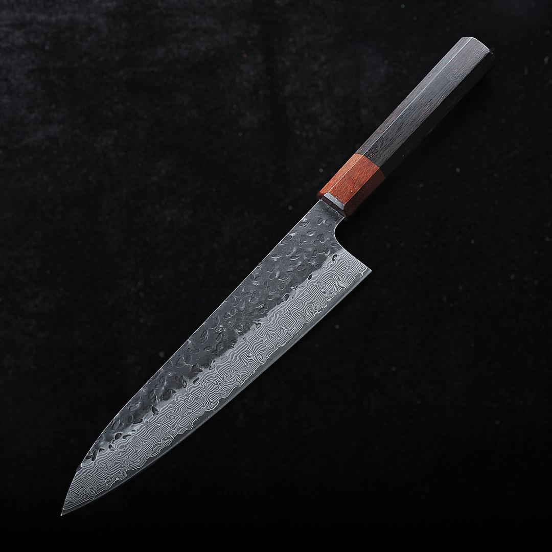 Cromos | Gentetsu Gyuto – Couteau de Chef Japonais Premium en Acier VG-10 Damassé pour Découpe Précise et Professionnelle