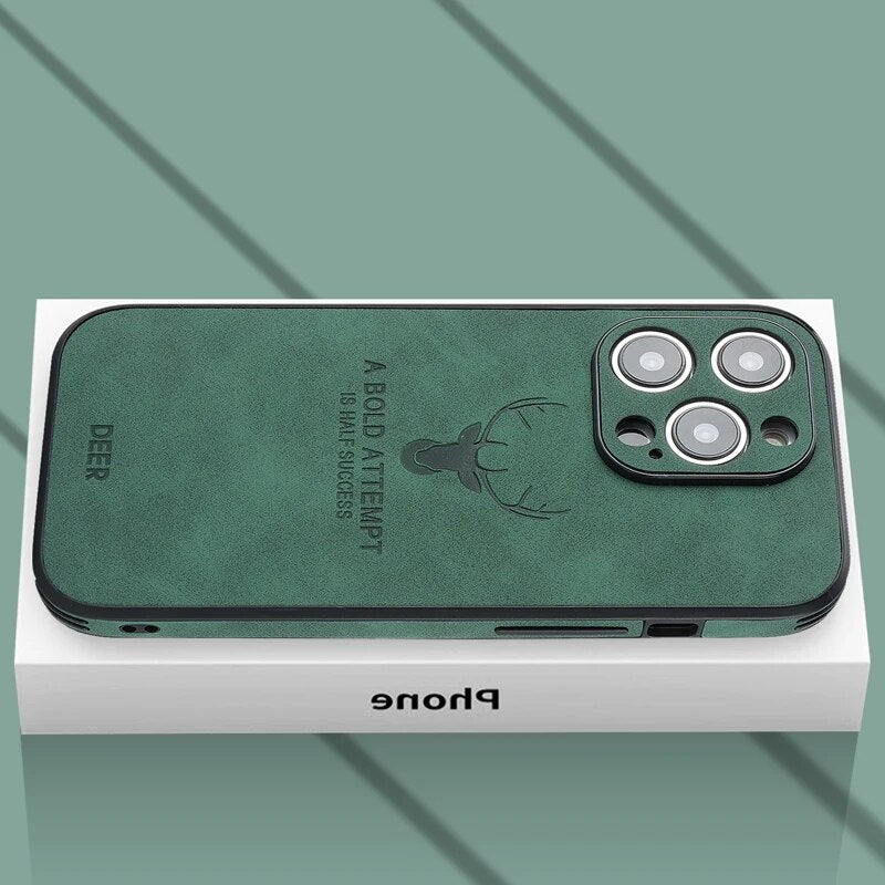 Cromos | Coque iPhone Luxe en Cuir de Cerf – Veltro