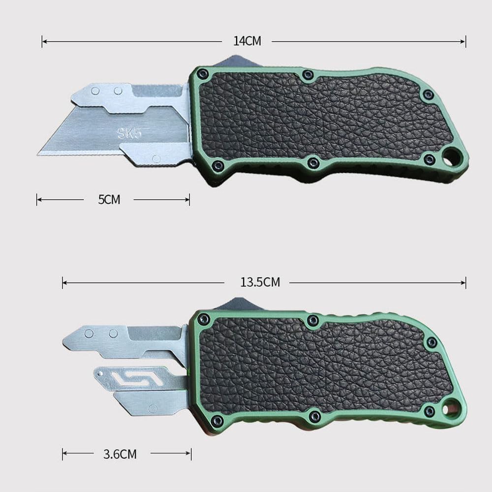 Cromos | AeroBlade Couteau Utilitaire de Précision en Aluminium Haute Performance – Cutter Professionnel Robuste et Ergonomique Polyvalent