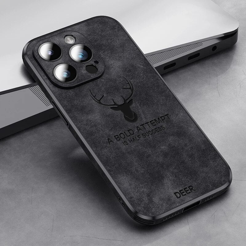 Cromos | Coque iPhone Luxe en Cuir de Cerf – Veltro