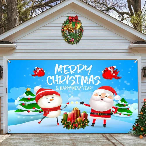 Cromos | Magie de Porte de Garage Festive Édition Noël – Décoration Murale et Extérieure Festive pour Ambiance de Fêtes