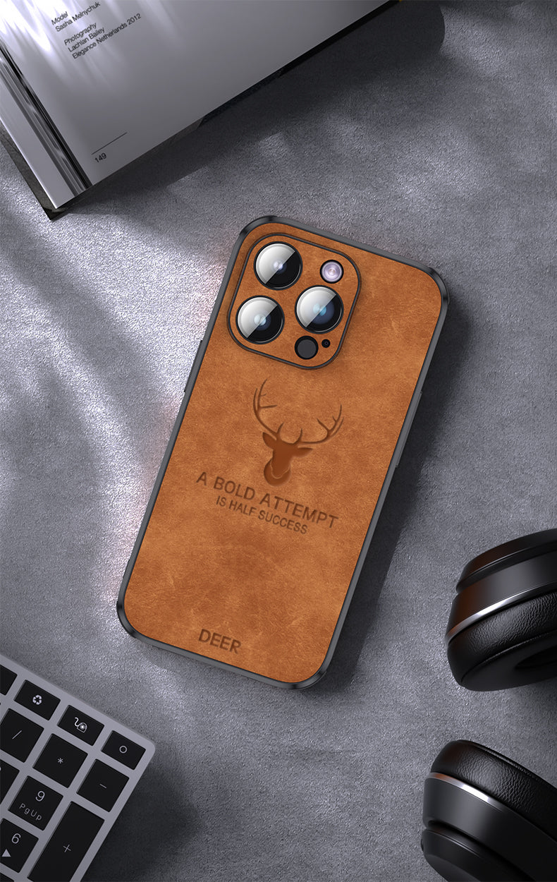 Cromos | Coque iPhone Luxe en Cuir de Cerf – Veltro