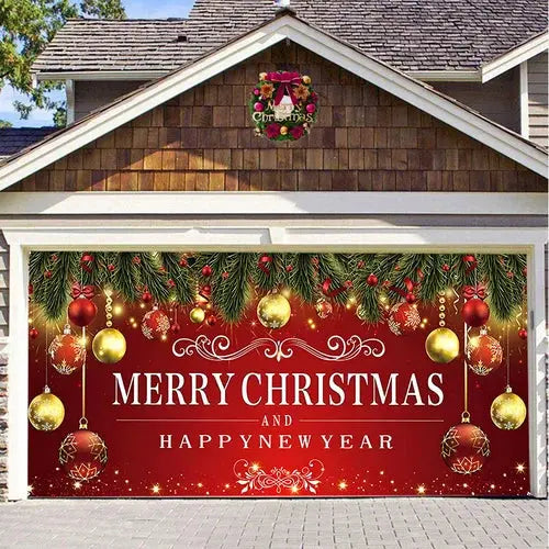 Cromos | Magie de Porte de Garage Festive Édition Noël – Décoration Murale et Extérieure Festive pour Ambiance de Fêtes
