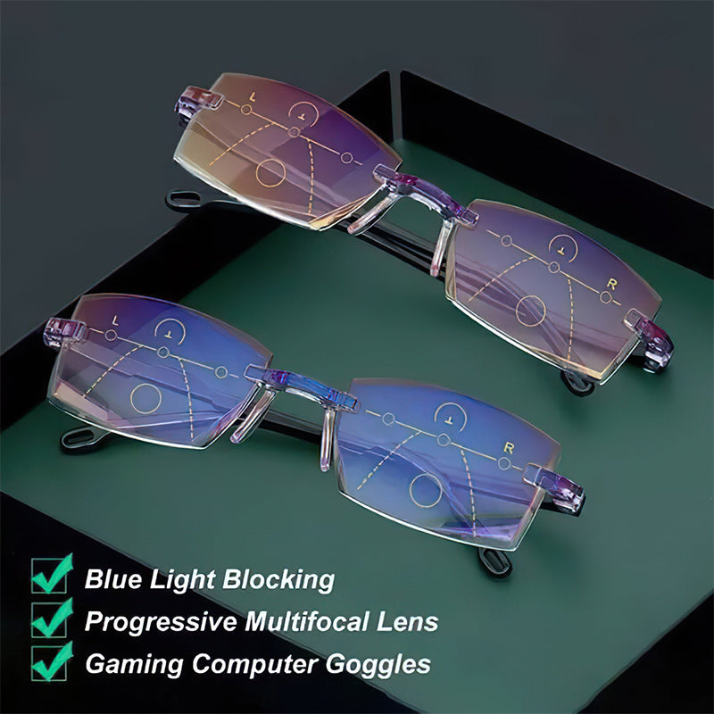 Lunettes de lecture multifocales anti-lumière bleue avancées - SapphireView