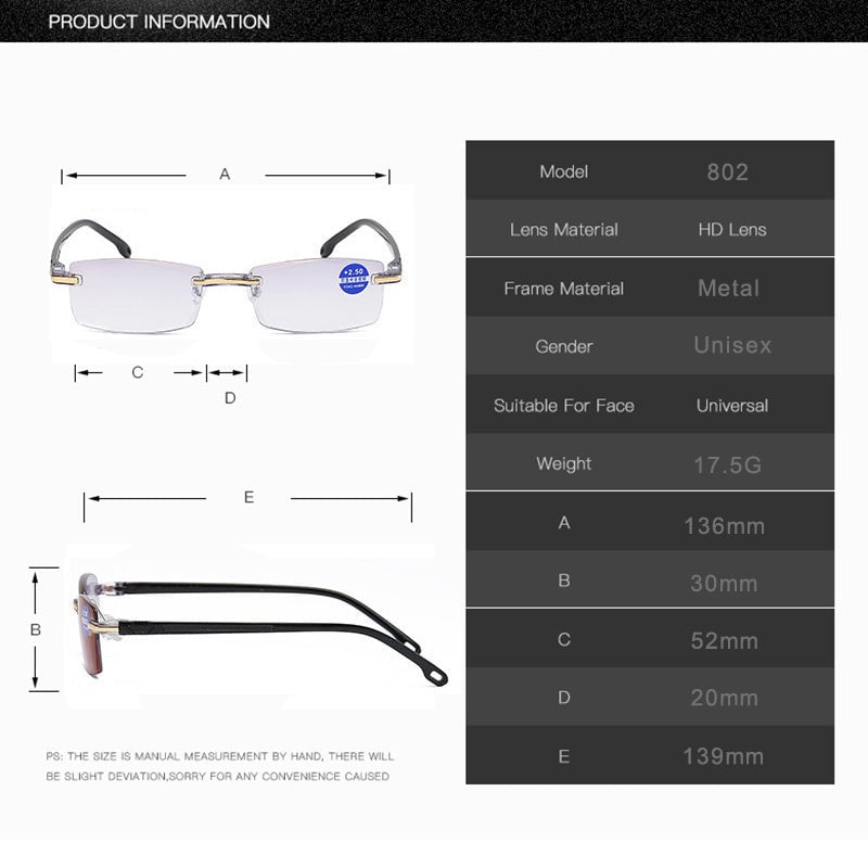 Cromos | Lunettes de Lecture Multifocales Anti Lumière Bleue – VisionPlus