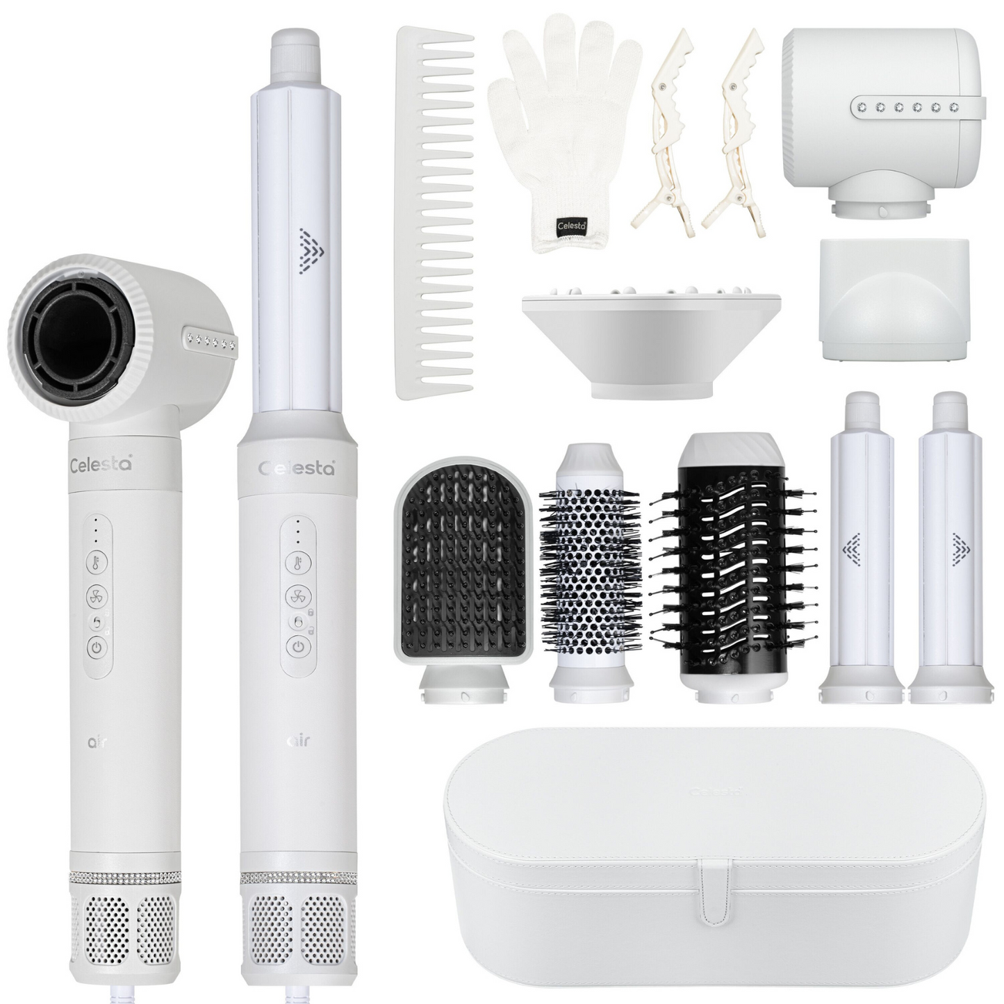 Cromos | Sèche-Cheveux AirStyler 8-en-1 Blanc – Celesta