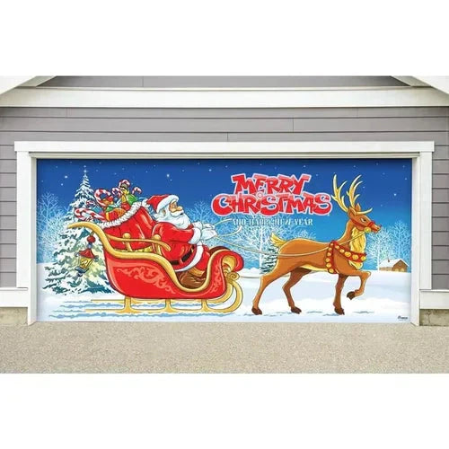 Cromos | Magie de Porte de Garage Festive Édition Noël – Décoration Murale et Extérieure Festive pour Ambiance de Fêtes