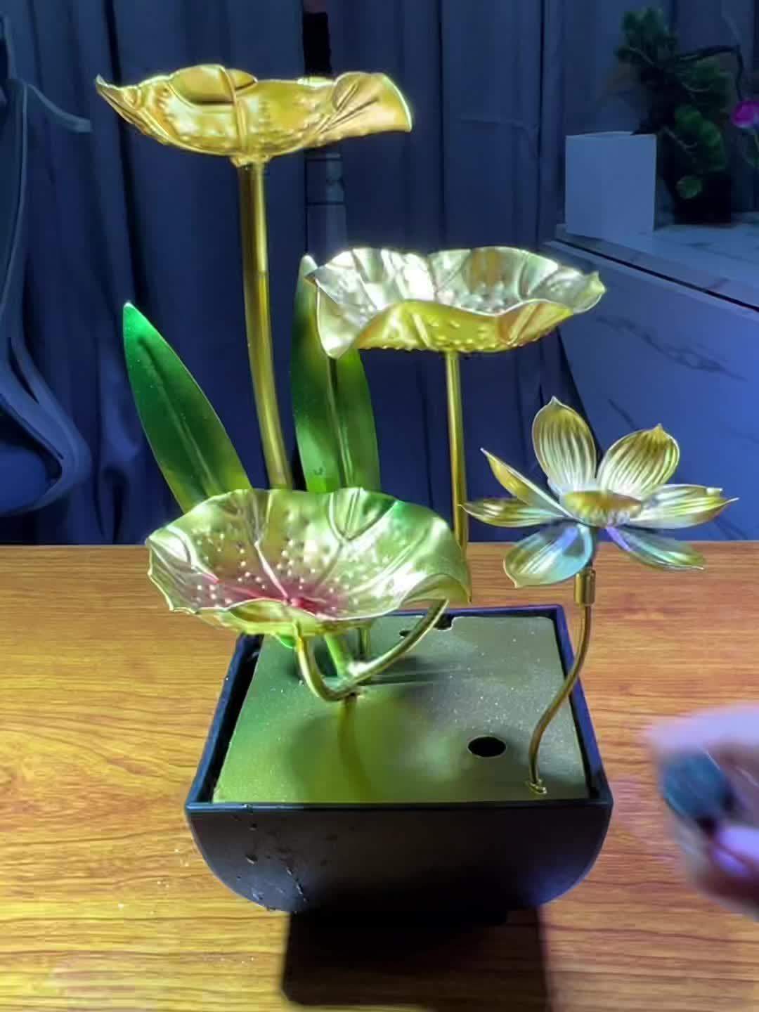 Cromos | Fontaine d’Intérieur Lotus Serein – Décoration Apaisante & Ambiance Zen