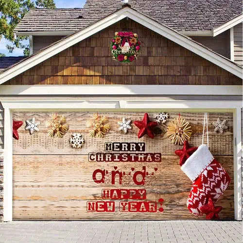 Cromos | Magie de Porte de Garage Festive Édition Noël – Décoration Murale et Extérieure Festive pour Ambiance de Fêtes