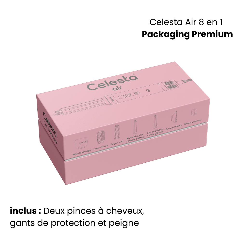 Cromos | Sèche-Cheveux AirStyler 8-en-1 Rose – Celesta