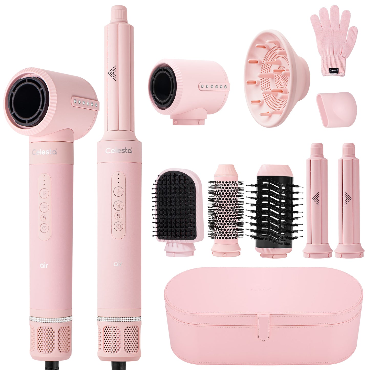 Cromos | Sèche-Cheveux AirStyler 8-en-1 Rose – Celesta