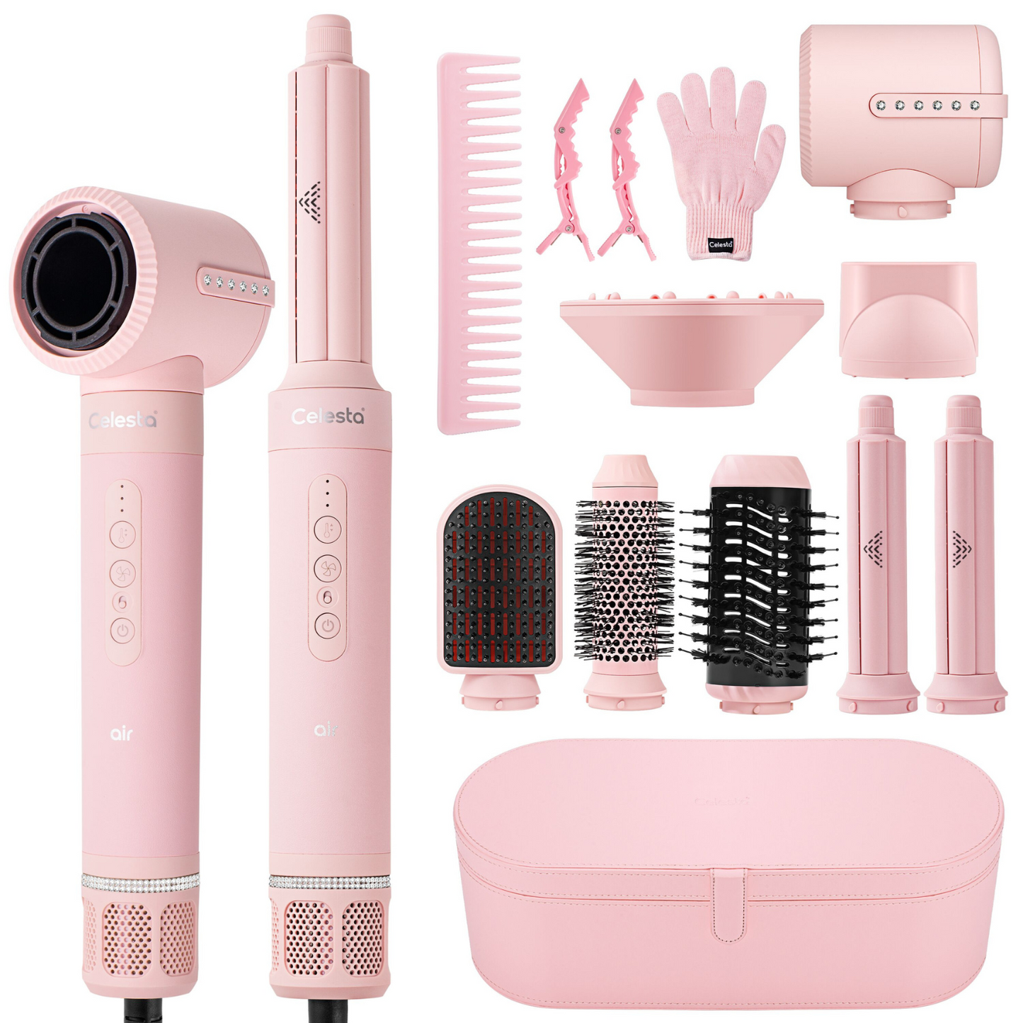 Cromos | Sèche-Cheveux AirStyler 8-en-1 Rose – Celesta