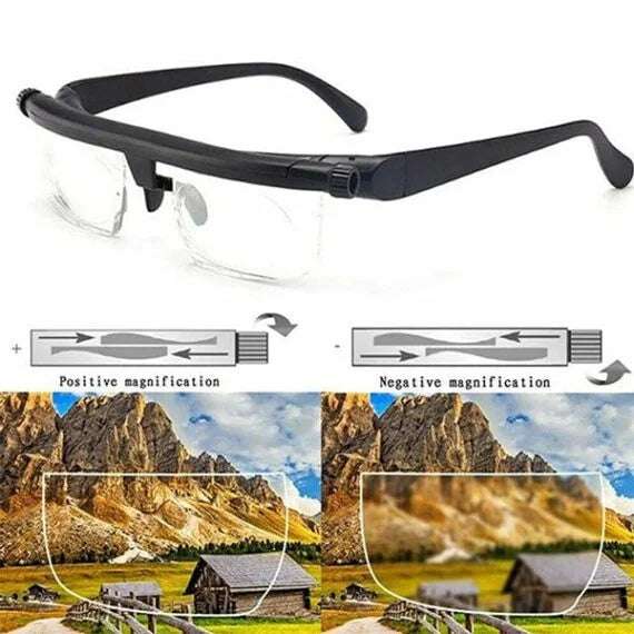 Cromos | Lunettes réglables VisiFlex – vision de près et de loin correction ajustable multifocale pratique moderne