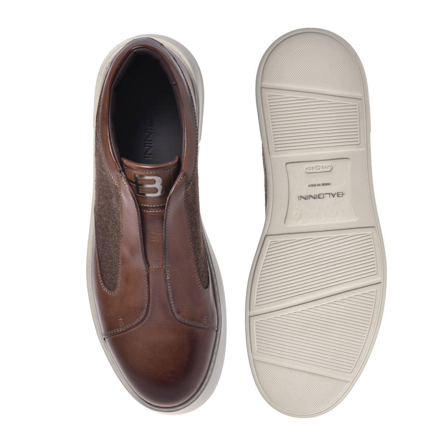 Chaussures en cuir beige Baldinini d'Cromos
