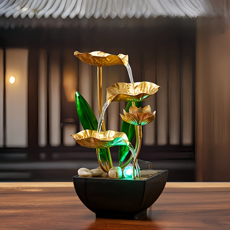 Cromos | Fontaine d’Intérieur Lotus Serein – Décoration Apaisante & Ambiance Zen