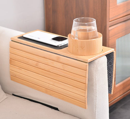 Cromos | BambooSip – Porte-Gobelet Canapé Élégant & Support Boisson Universel pour Sofa, Pratique et Design Minimaliste