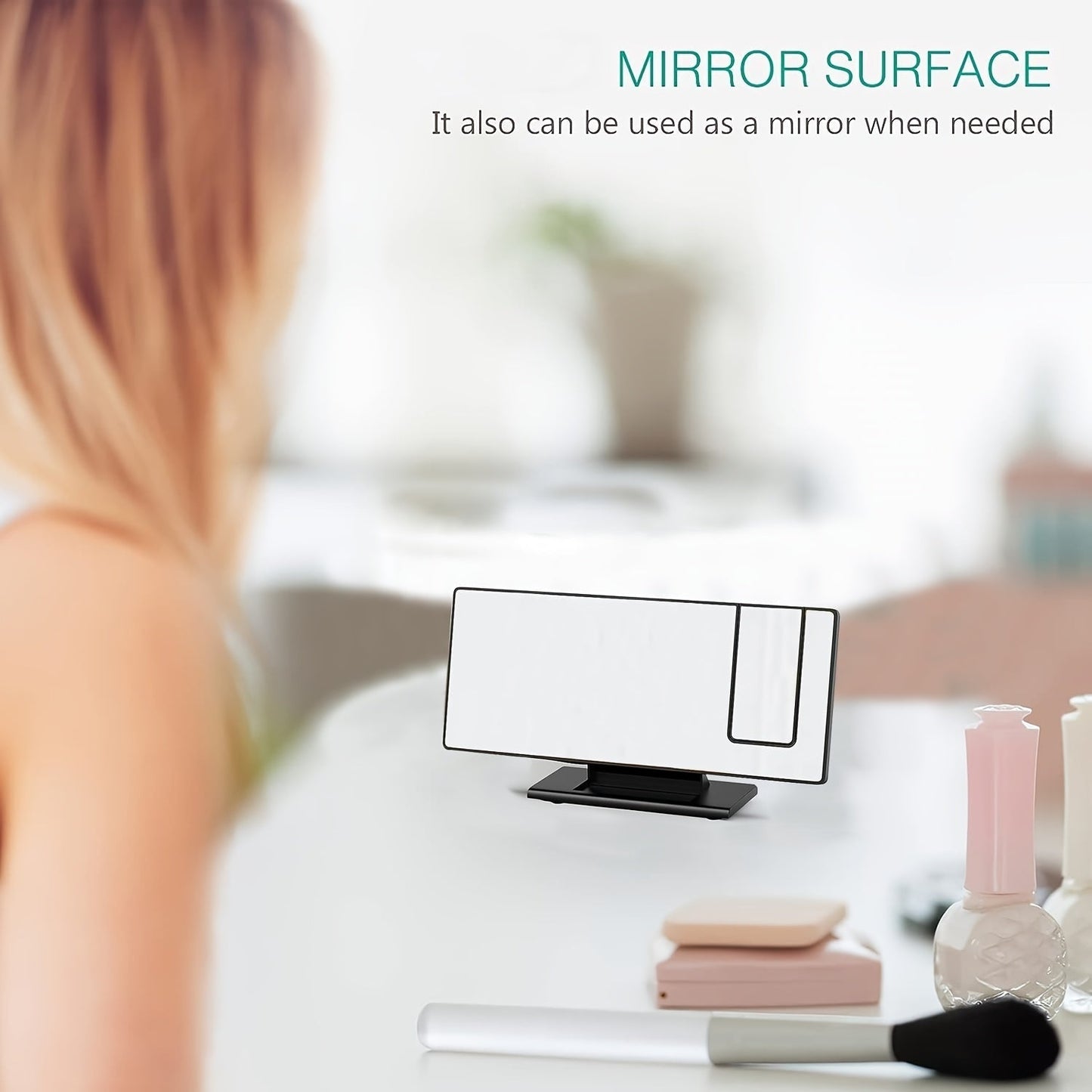 Cromos | Réveil LED avec Projection 180° & Fonction Snooze