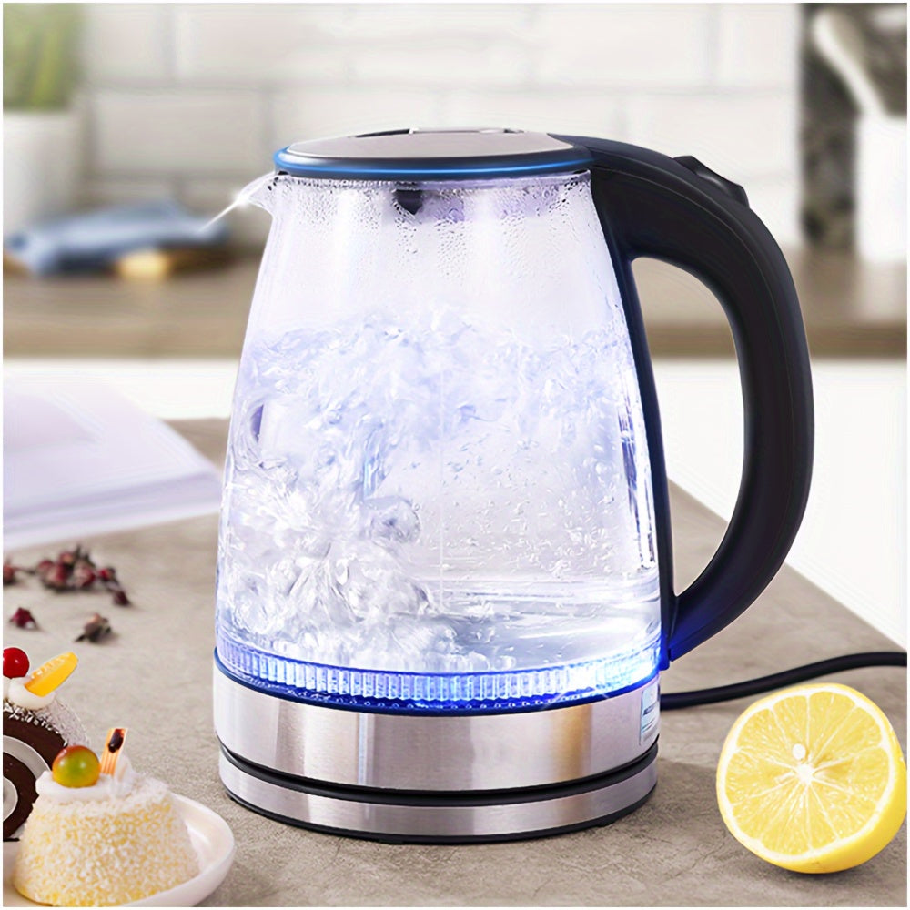 Cromos | Bouilloire Électrique en Verre LED 2L – AquaElegance