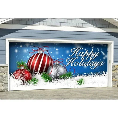 Cromos | Magie de Porte de Garage Festive Édition Noël – Décoration Murale et Extérieure Festive pour Ambiance de Fêtes