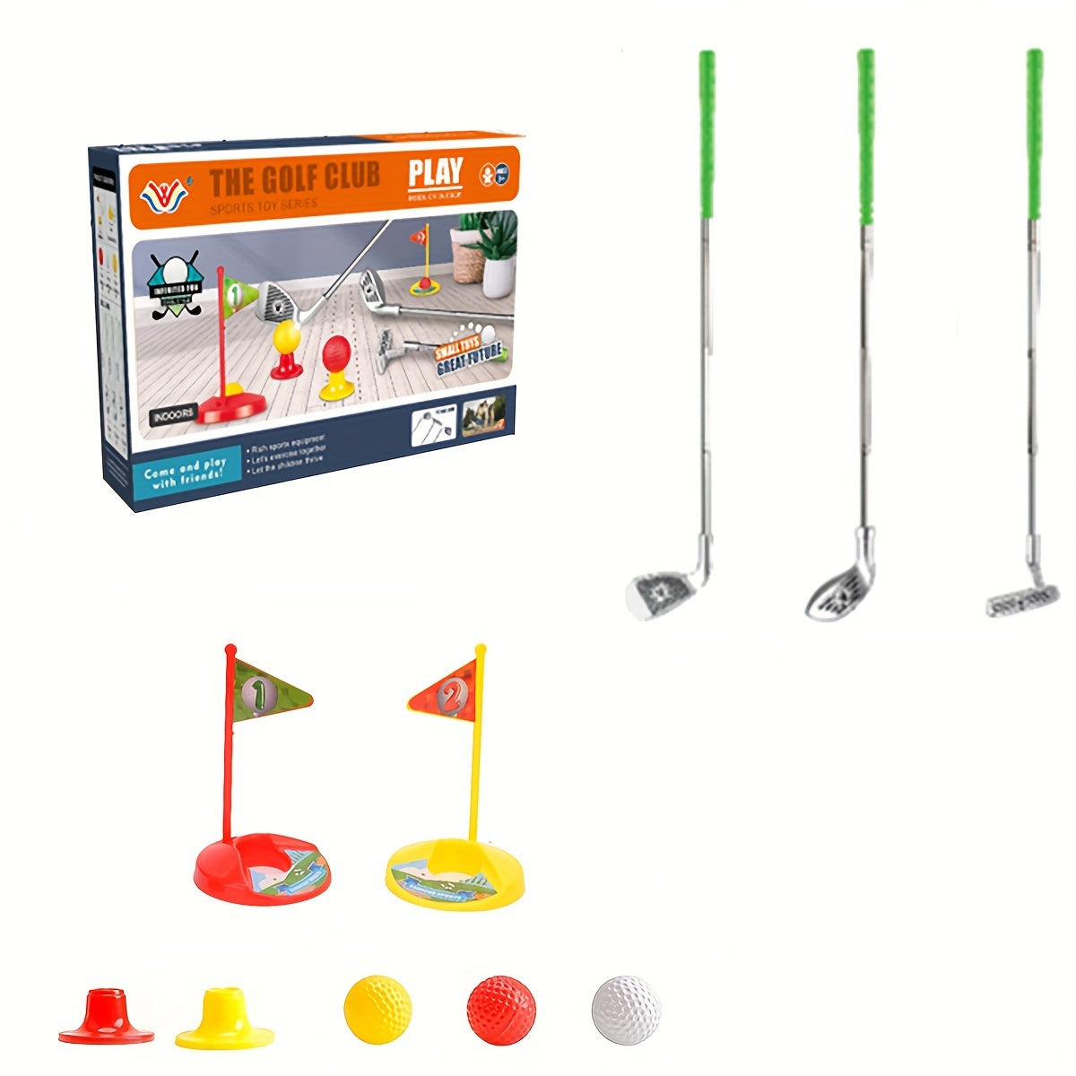 Cromos | Set de Golf Enfant Réglable avec Cibles d’Entraînement