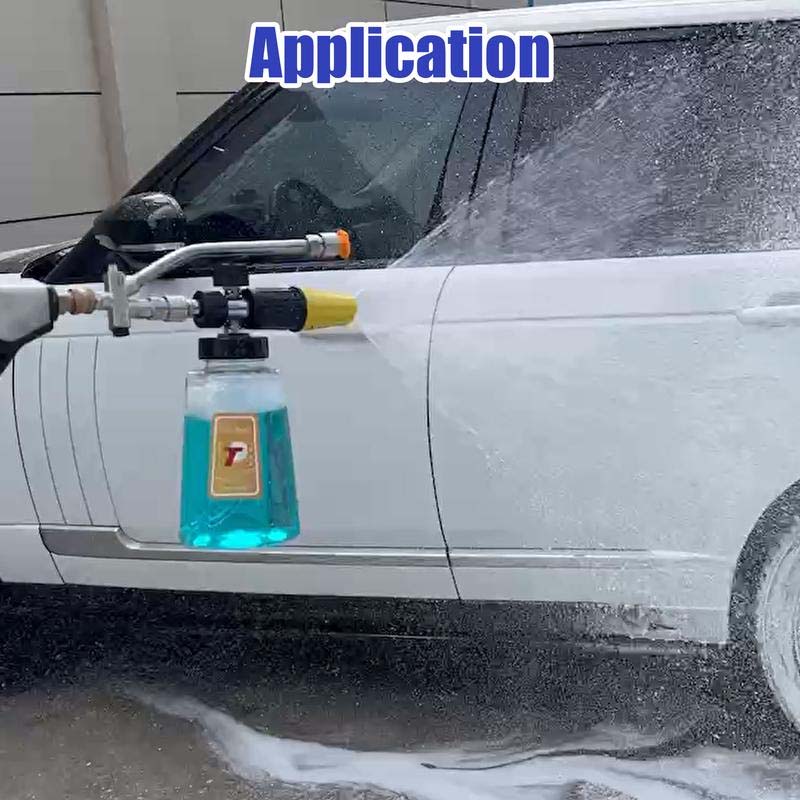 Cromos | TurboFlow Canon à Mousse Haute Pression Avancé avec Connecteur Double – Nettoyage Rapide Voiture, Mousse Épaisse et Puissante