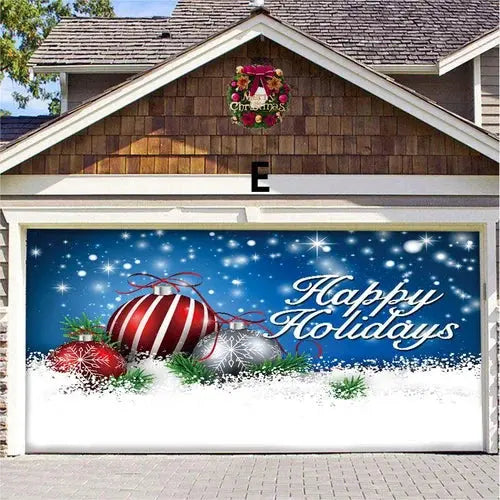 Cromos | Magie de Porte de Garage Festive Édition Noël – Décoration Murale et Extérieure Festive pour Ambiance de Fêtes