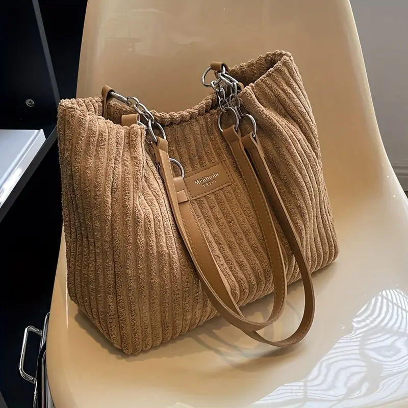 Cromos | Sac à Bandoulière en Velours Côtelé – Amelia
