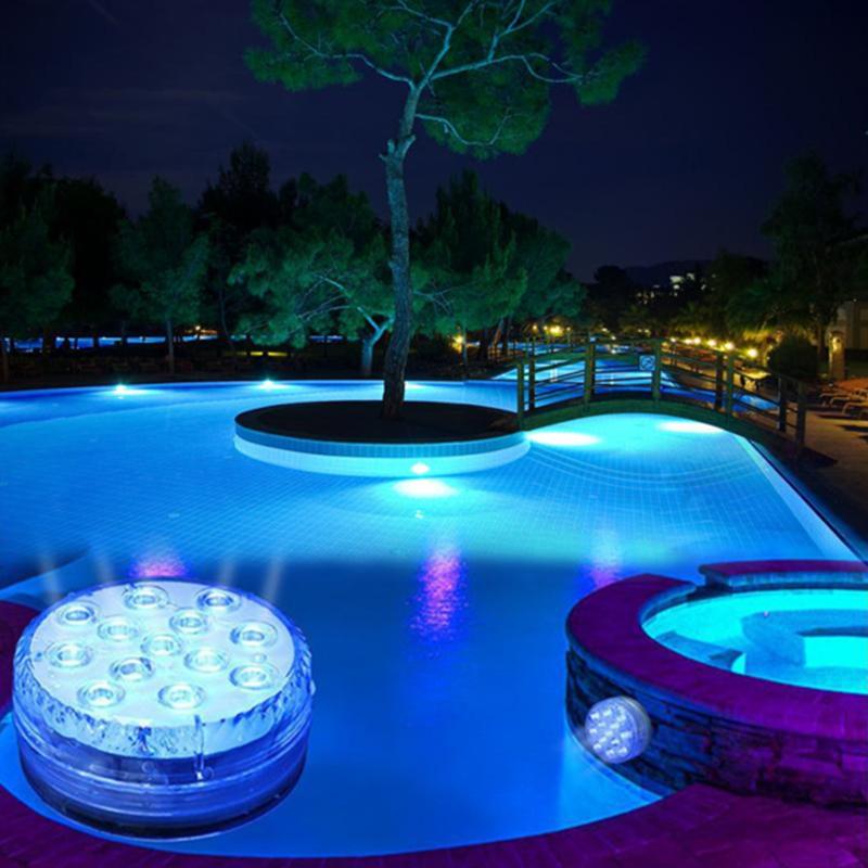 Cromos | Lampe LED sous-marine étanche GlowRipple avec télécommande – éclairage aquatique décoratif RGB moderne