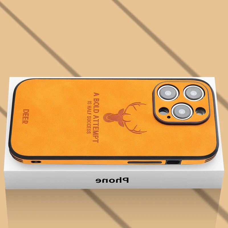 Cromos | Coque iPhone Luxe en Cuir de Cerf – Veltro