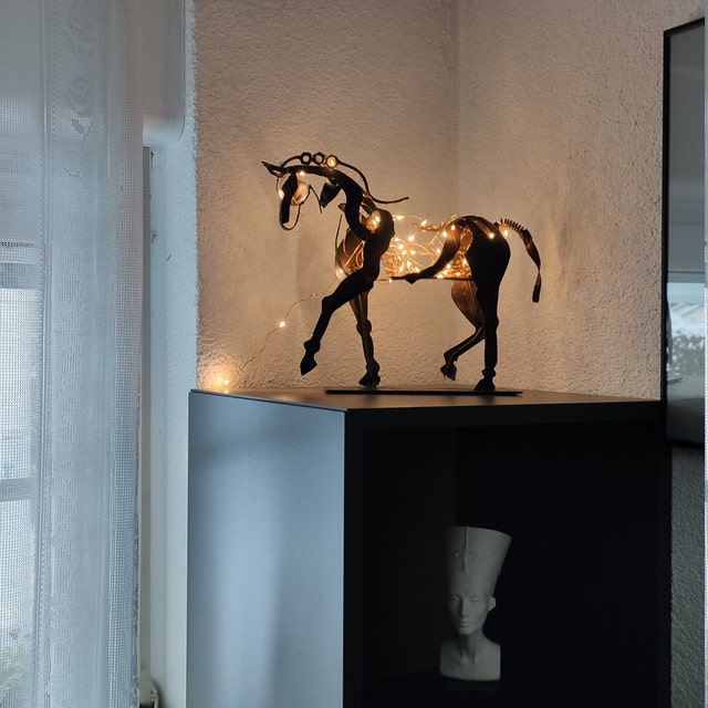 Cromos | Statue de Cheval Artisanale Décorative – Ferro