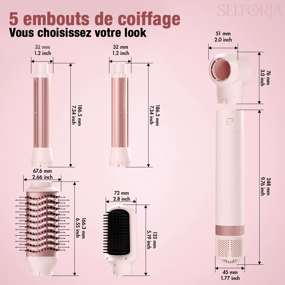 Cromos | Sèche-Cheveux Multistyler 5-en-1 – Selforia AirGlow