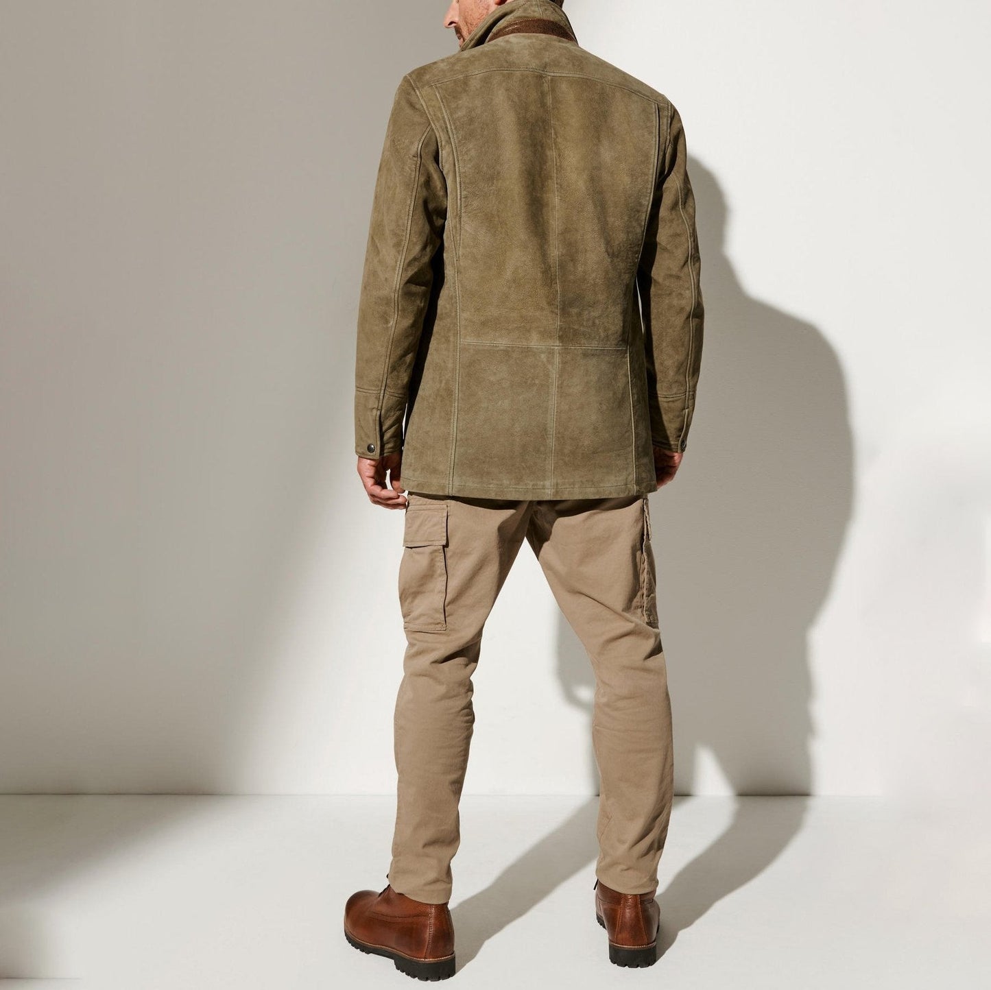 Cromos | Veste Homme en Suède Vintage avec Doublure Noam