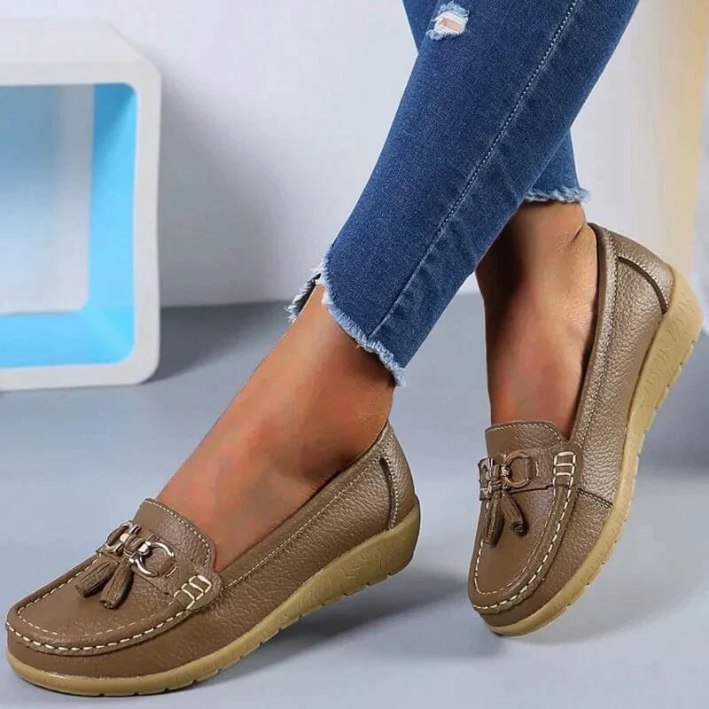 Cromos | Loafers orthopédiques en cuir Isabella – mocassins confort femme élégants soutien quotidien
