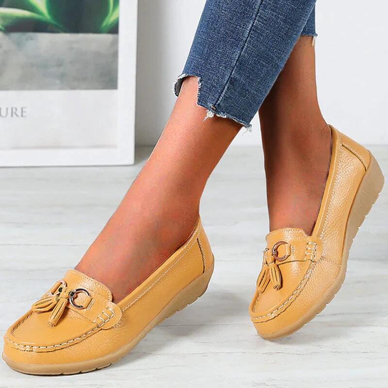 Cromos | Loafers orthopédiques en cuir Isabella – mocassins confort femme élégants soutien quotidien