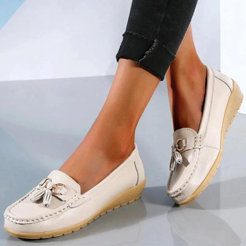 Cromos | Loafers orthopédiques en cuir Isabella – mocassins confort femme élégants soutien quotidien