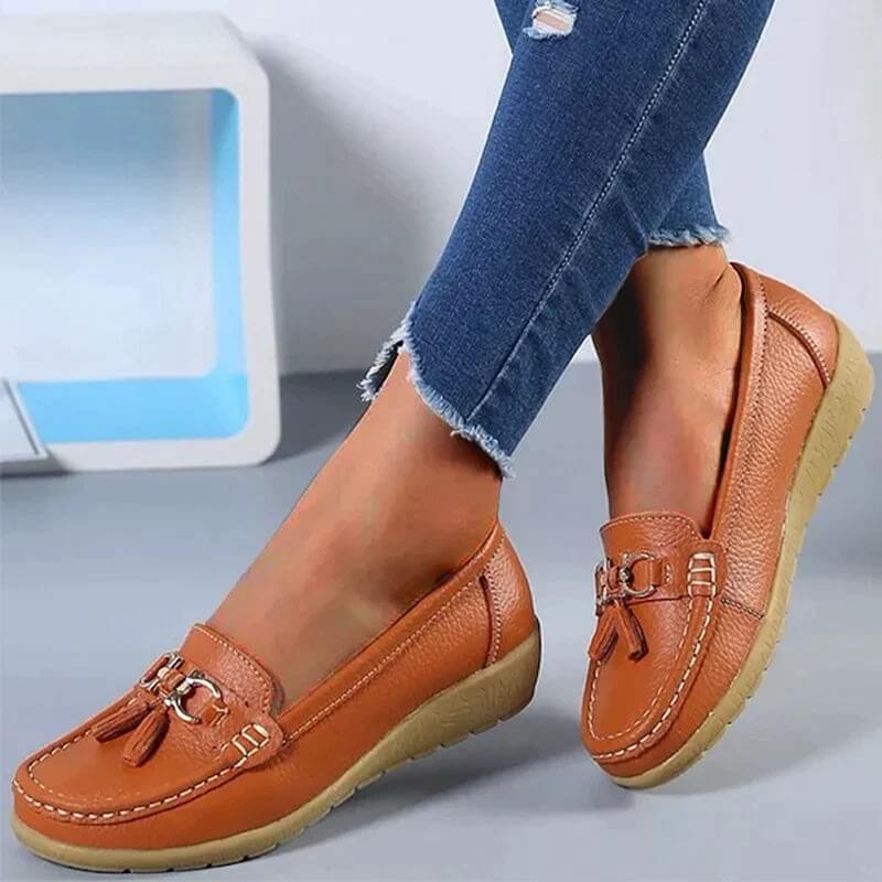 Cromos | Loafers orthopédiques en cuir Isabella – mocassins confort femme élégants soutien quotidien