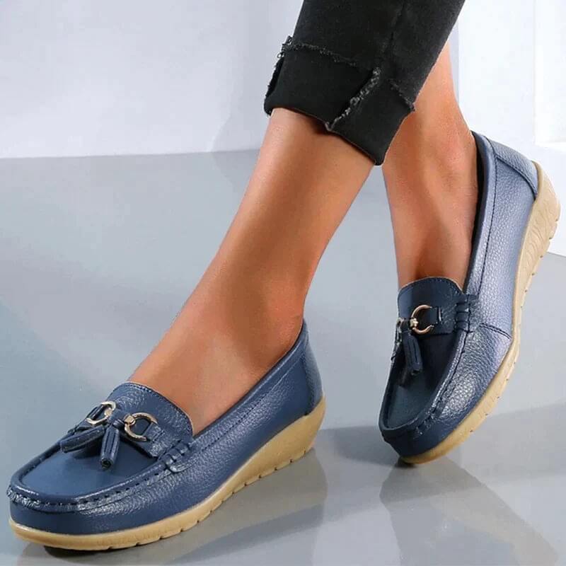 Cromos | Loafers orthopédiques en cuir Isabella – mocassins confort femme élégants soutien quotidien