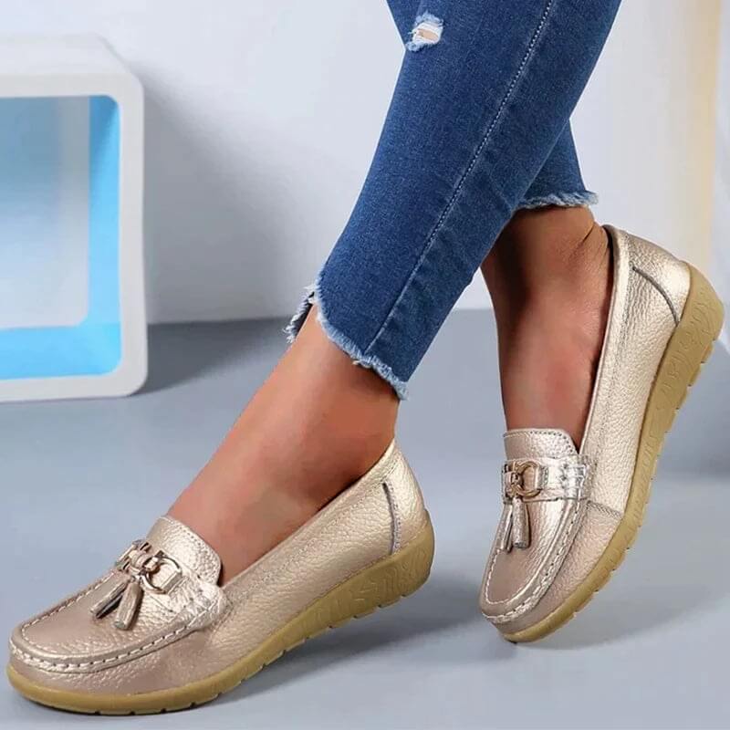 Cromos | Loafers orthopédiques en cuir Isabella – mocassins confort femme élégants soutien quotidien