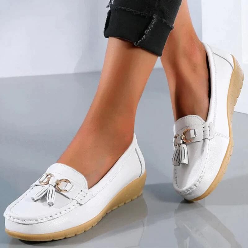 Cromos | Loafers orthopédiques en cuir Isabella – mocassins confort femme élégants soutien quotidien