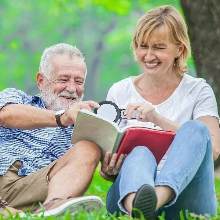 Cromos | Loupe portable 30x pour seniors – loupe de poche à fort grossissement haute précision