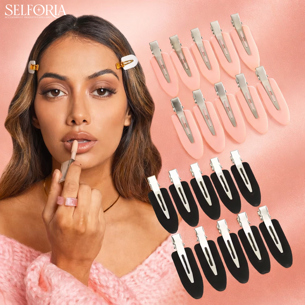 Cromos | Lot de Pinces Maquillage & Coiffure – Beauty Clip (10 pièces)