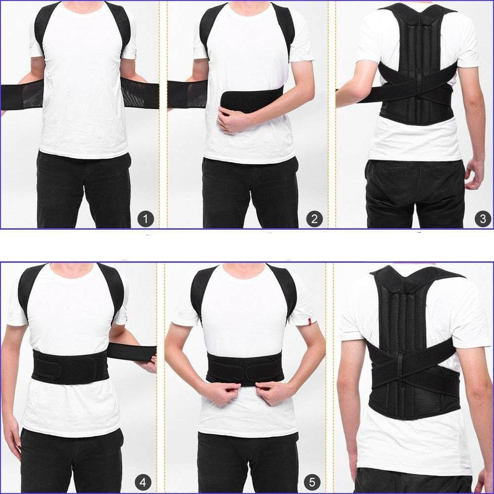 Holdning – Correcteur de posture ajustable et respirant pour hommes et femmes