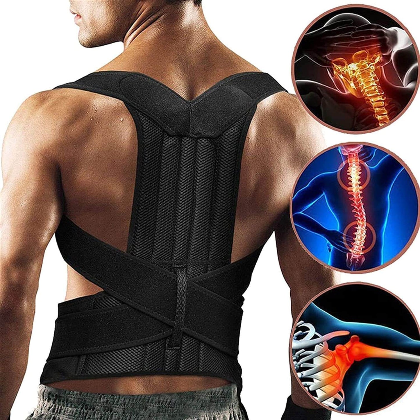 Holdning – Correcteur de posture ajustable et respirant pour hommes et femmes