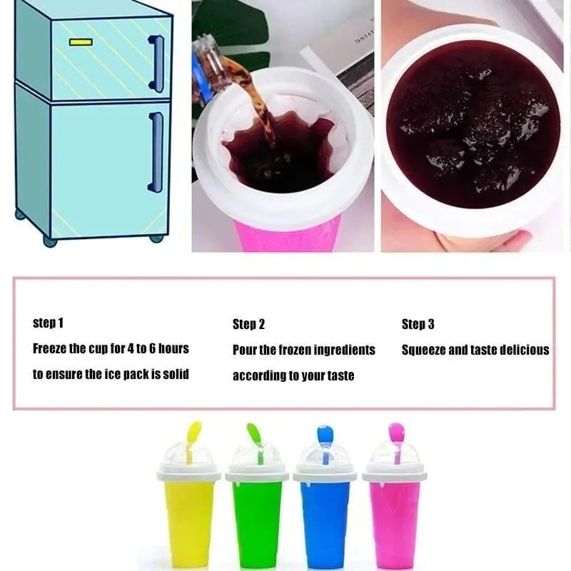Cromos | FrostCup – Tasse Slushy Réutilisable pour Boissons Glacées | Gobelet Rafraîchissant pour Smoothies et Granités Maison