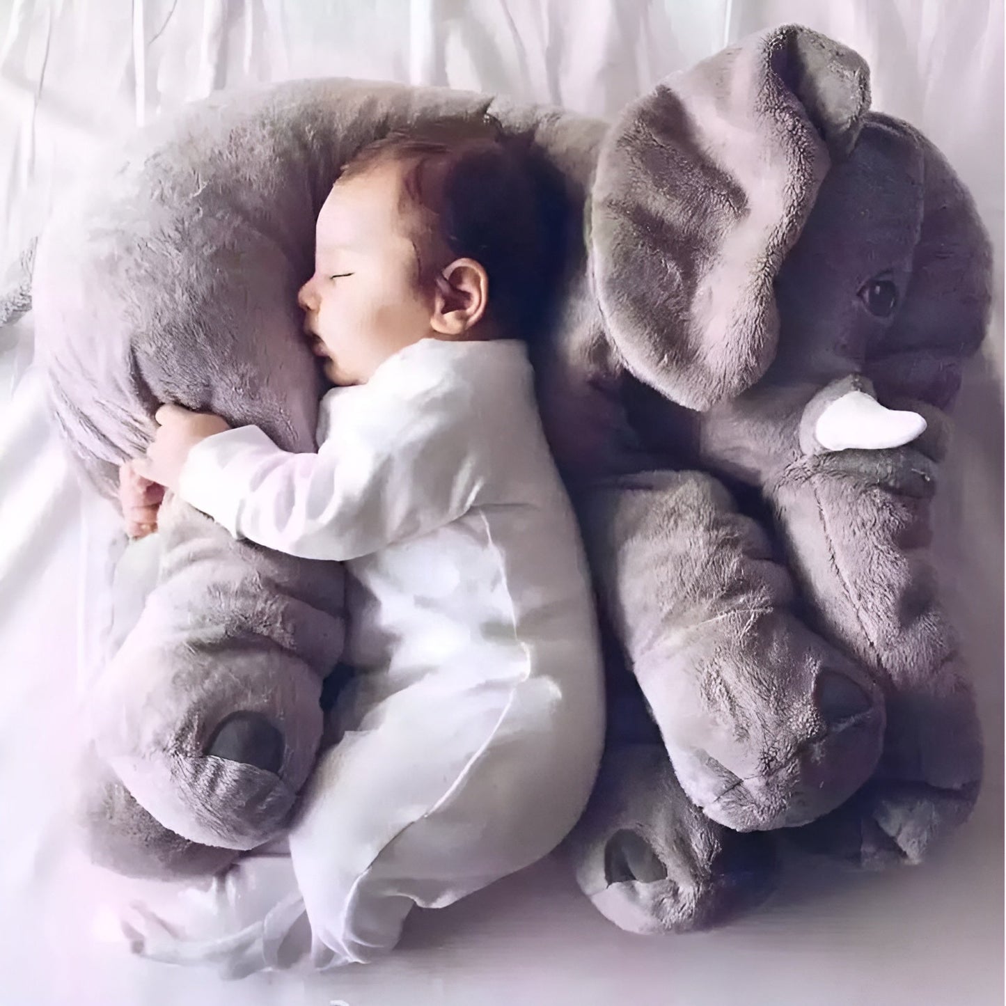 Cromos | Peluche Éléphant Géante Coussin Doux pour Enfants