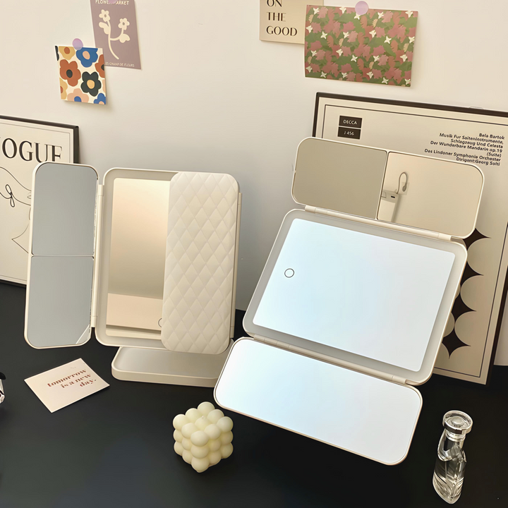 Cromos | Miroir de Maquillage LED avec Éclairage Triple – Clara