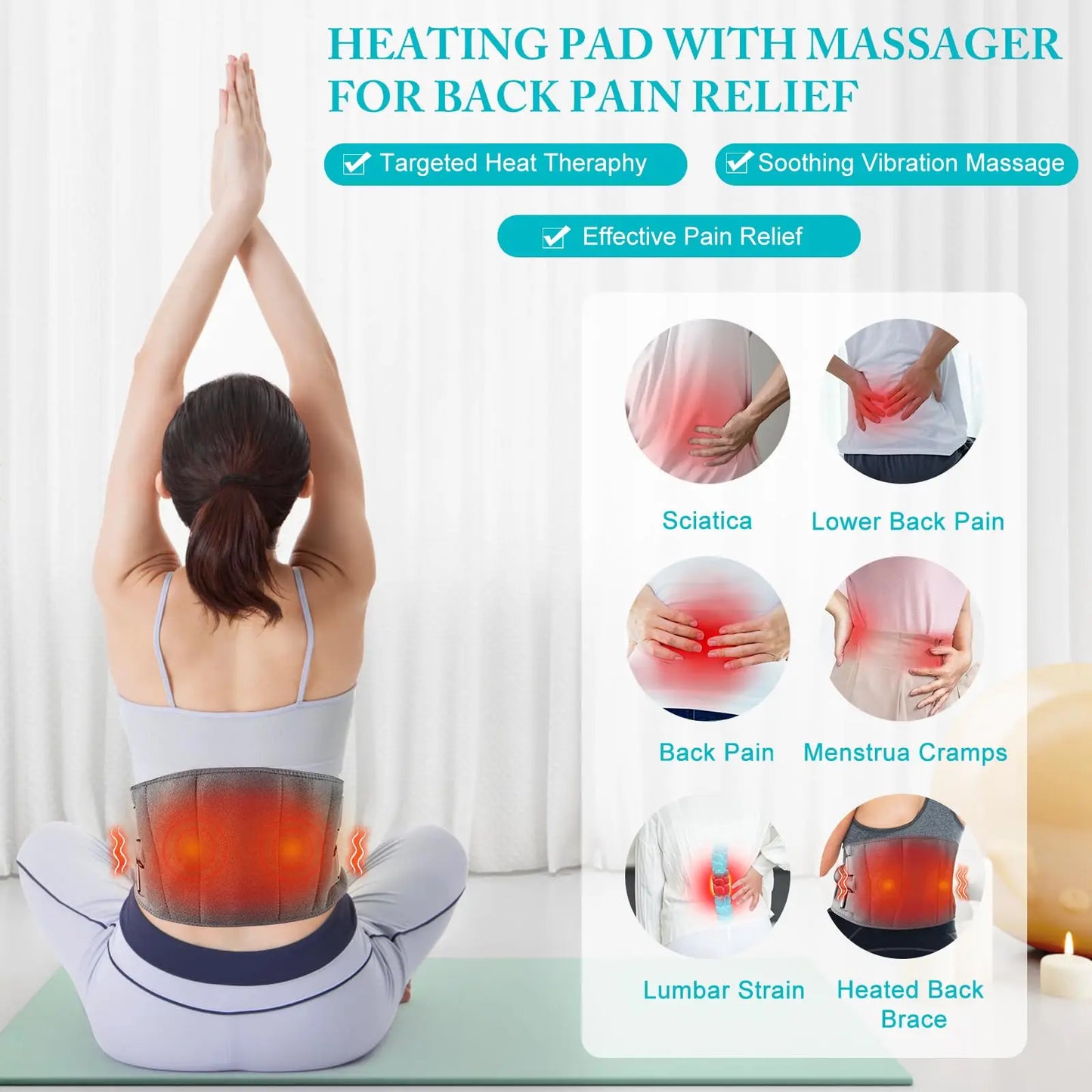 Cromos | Nordivo | Ceinture chauffante et massante pour soulager les douleurs lombaires