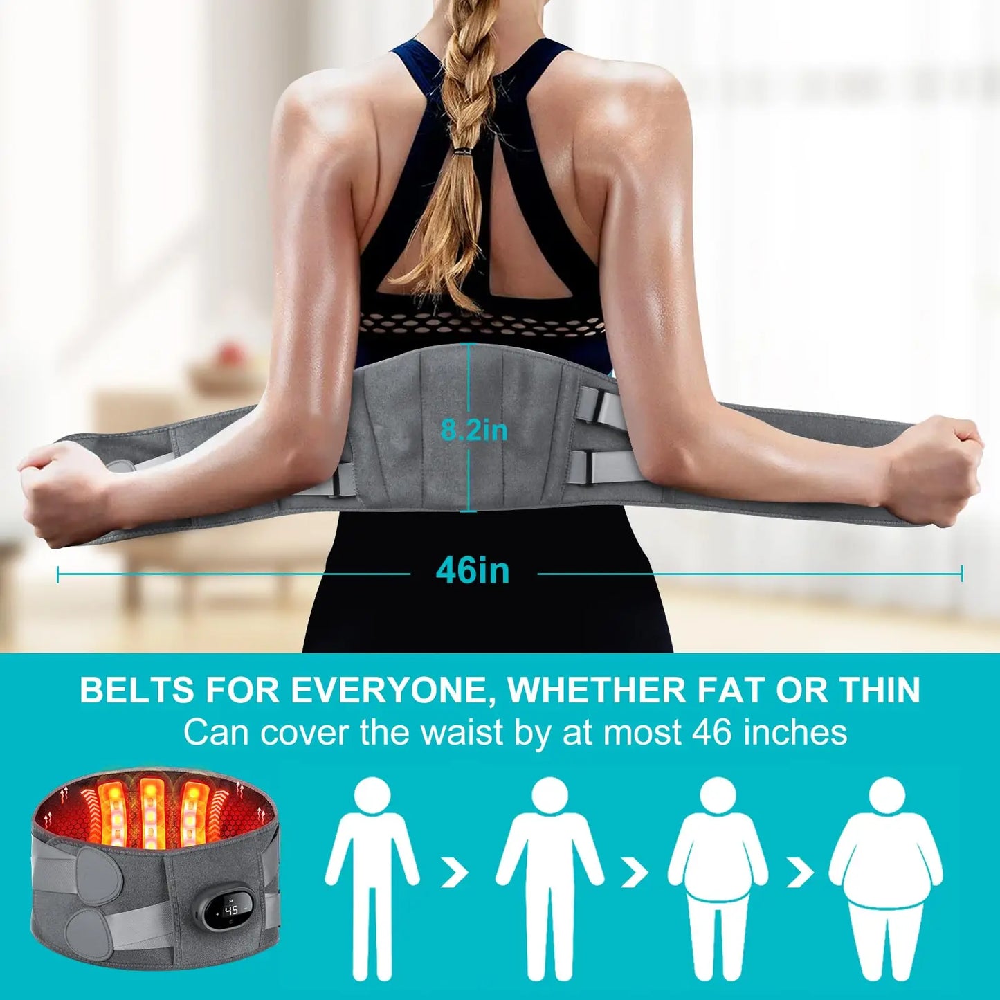 Cromos | Nordivo | Ceinture chauffante et massante pour soulager les douleurs lombaires